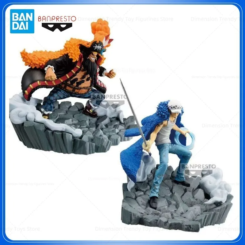 

In Stock Bandai Banpresto Anime ONE PIECE Trafalgar D Water Law VS Marshall Teach PVC Action Figure Model Toy Gift T