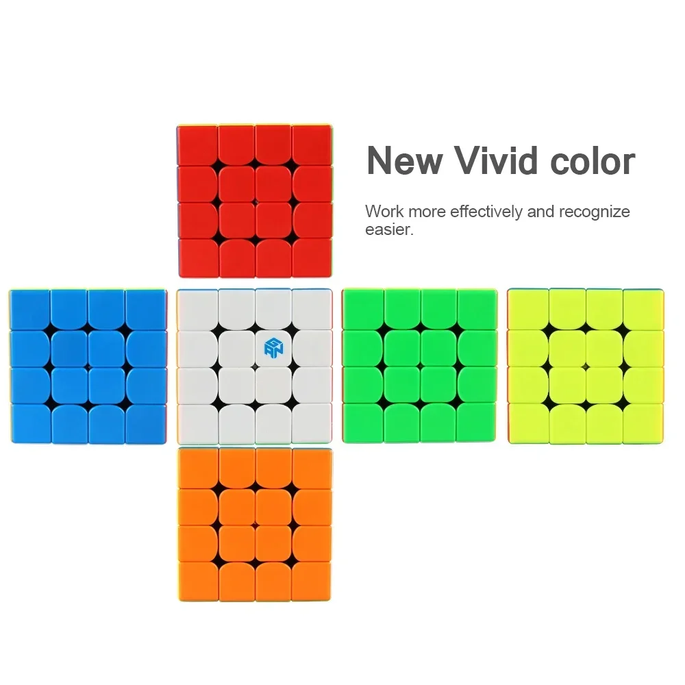 GAN 460M 4x4x4 مكعب السرعة المغناطيسي GAN460M 4x4 مكعب السرعة GAN460 M المهنية أُحجية مكعبات سحرية لعب للأطفال #4