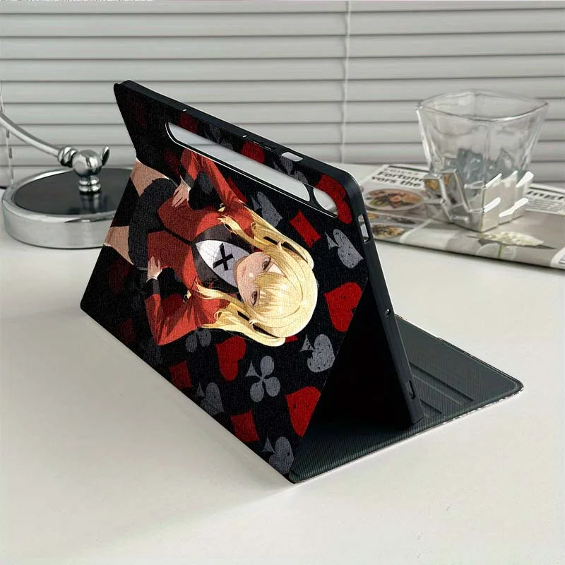 حافظة كمبيوتر لوحي من الرسوم المتحركة اليابانية Kakegurui لهاتف سامسونج جالاكسي تاب S7 S8 S9 S10 FE Plus Lite 11 12.4 13.1 بوصة