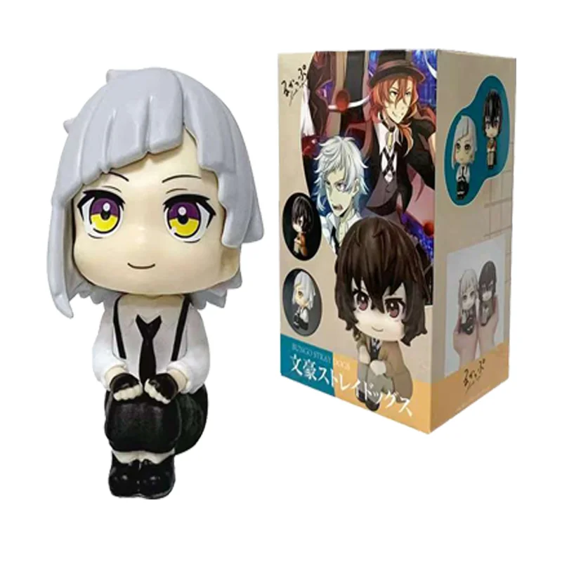 Nova figura Amine Bungou Stray Dogs LooK Up Dazai Osamu Nakajima Atsushi Action Figure Brinquedos Coleção de modelo de PVC Boneca Kwaii Q