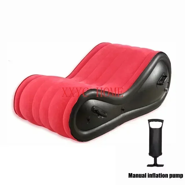 Relaxing Chair Inflatable Sofa Bed Load-bear 300KG Sun Lounges Garden Chair S Shape Comfort Fold Sofa Outdoor Furniture Armchair