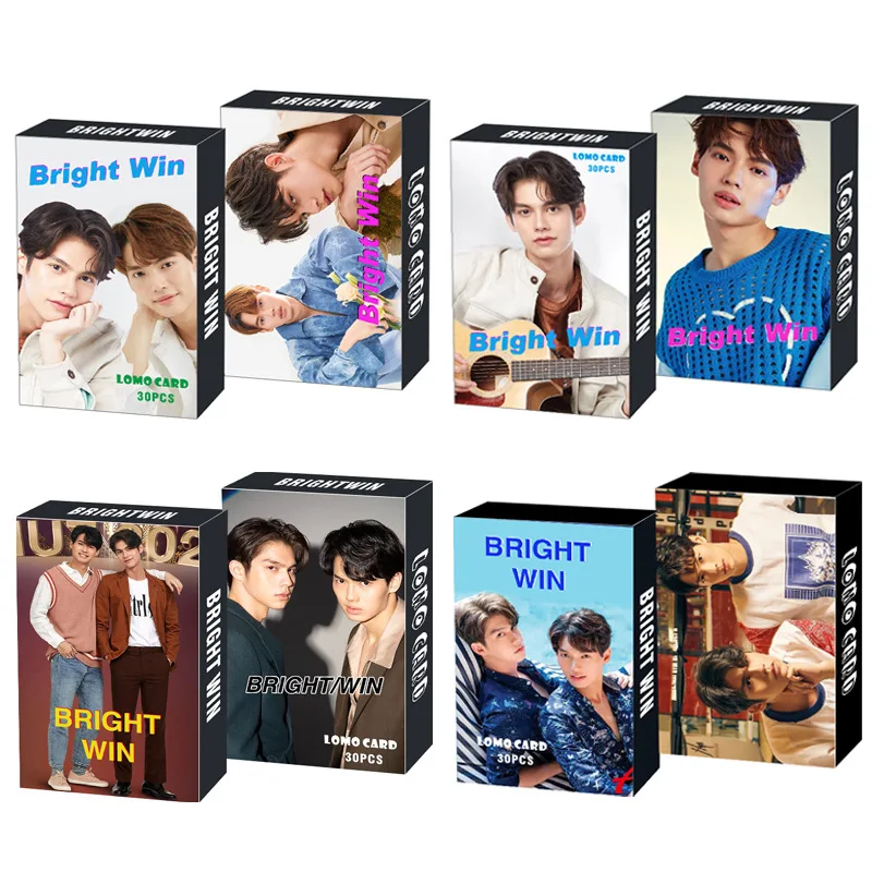 30 Pcs/Set Thailand Stars BRIGHTWIN OFFGUN LOMO Cards Star Figure Photo Cards Message Card Fans Collection Gift