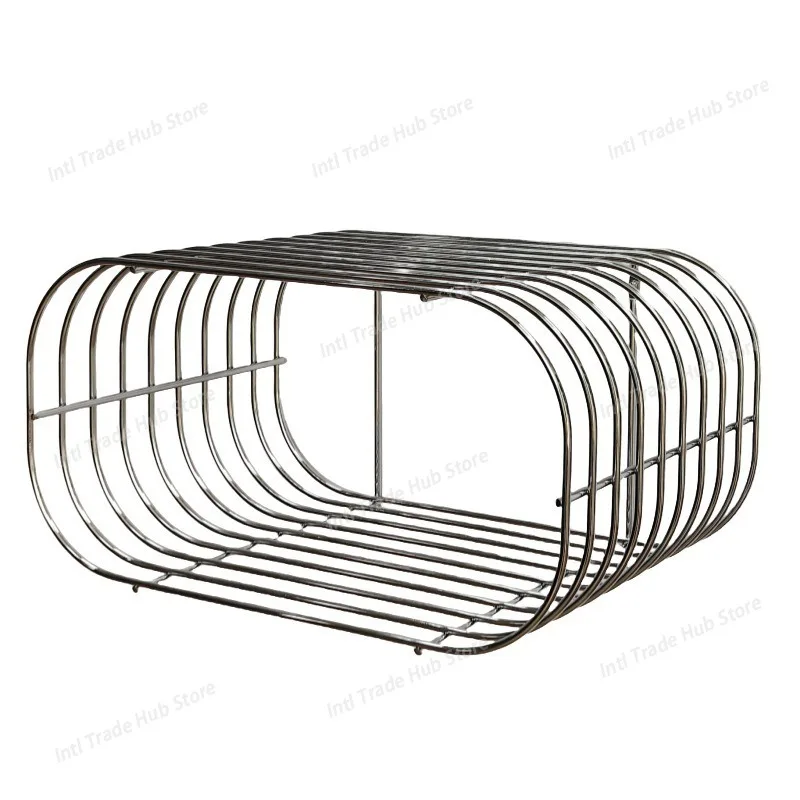 

Журнальные столики в скандинавском стиле, книжная полка из нержавеющей стали, гостиная, минимализм, приставной столик, современный дизайн, чайный столик, креативная мебель для дома