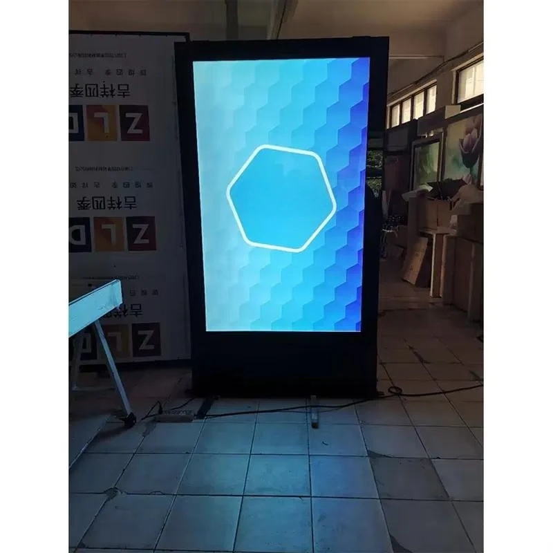 outdoor Single double sides publicity advertising display floor stand led scrolling light box