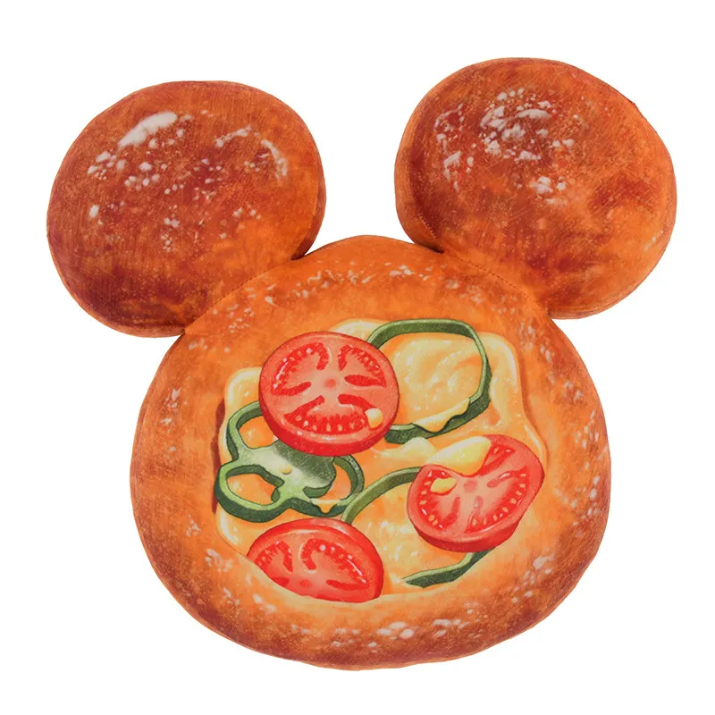 Shanghai Disney 2026 Mickey Baking Series Pizza Cute Soft Plush Toy Pillow Children Christmas Birthday Gift