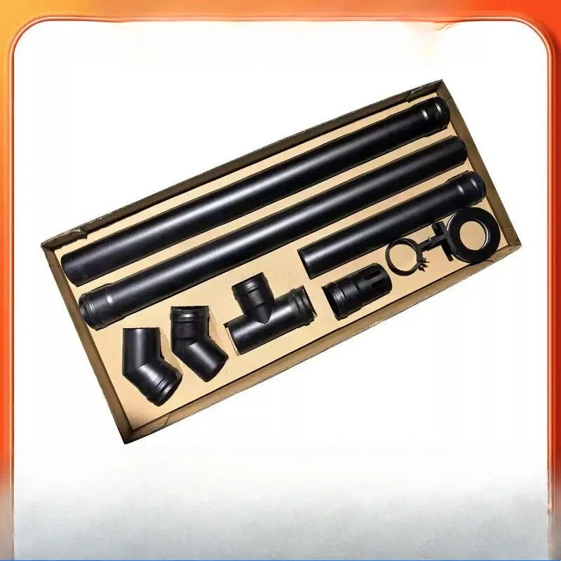 Carbon Steel Wood Pellet Stove Fireplace Smoke Pipe Kit – Customizable Chimney Flue