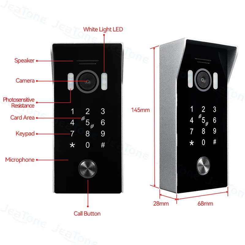 Imagem -06 - Jeatone-tuya Smart Wifi Video Campainha 960p Intercomunicador de Anel Eletrônico Impermeável Câmera para Segurança Doméstica Telefone da Porta