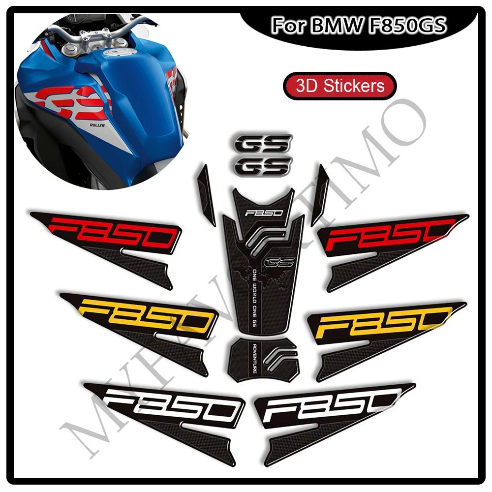 

For BMW F850GS F 850 GS GSA F850 ADV Adventure Motorcycle Tank Pad Side Grips Gas Fuel Oil Kit Knee Protection Stickers Decals