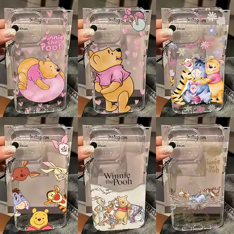 Lovely W-Winnie the P-Pooh Phone Case For Samsung Galaxy S26 S25 S24 S23 S22 S21 S20 FE Edge Plus Ultra Lite 5G Clear Back Cover