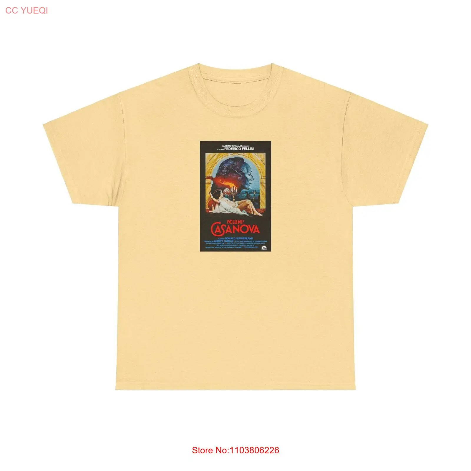 Футболка с изображением Дональда сазерланда из фильма Феллини Казанова