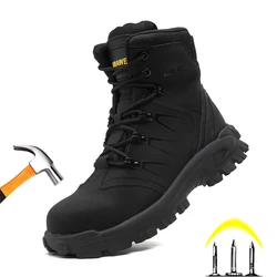 Safety Shoes Men Safety Boots Anti-smash Anti-stab Work Shoes Sneakers Steel Toe Shoes Male Work Boot Indestructible Shoes