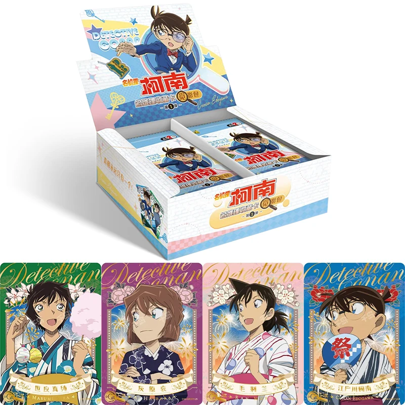 KAYOU Genuine New Detective Conan Card Insight Pack Name Reasoning Rare BP CR Card Anime Collection Card Children\'s Toy Gift