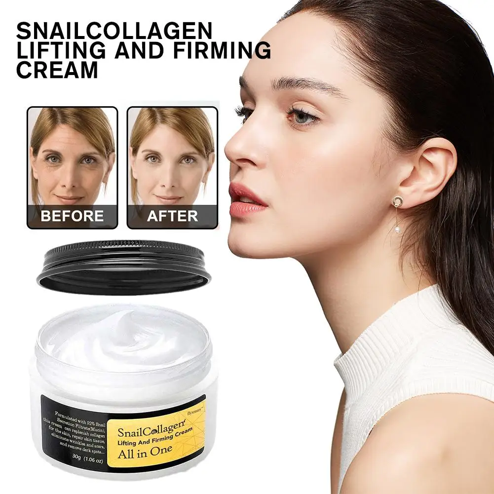 Snail Collagen Face Cream Moisturizing Brighten Whitening Cream Lifting Firming Fade Fine Lines Cream Korean Cosmetics Skin Care