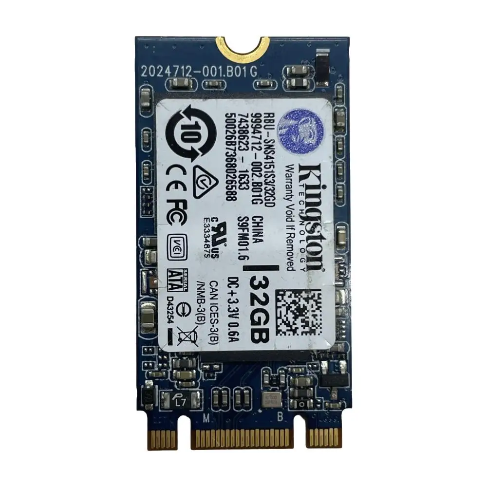 SSD 솔리드 스테이트 디스크 RBU-SNS4151S3, 킹스톤 SSD에 적합, mSATA 32GB