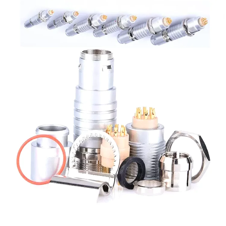 0T 1T 2T T Series FGG EGG 2P 3P 4 5 6 7 Pin Aviation Plug REMO Compatible Metal Circular Connector Push-pull Self-locking Socket