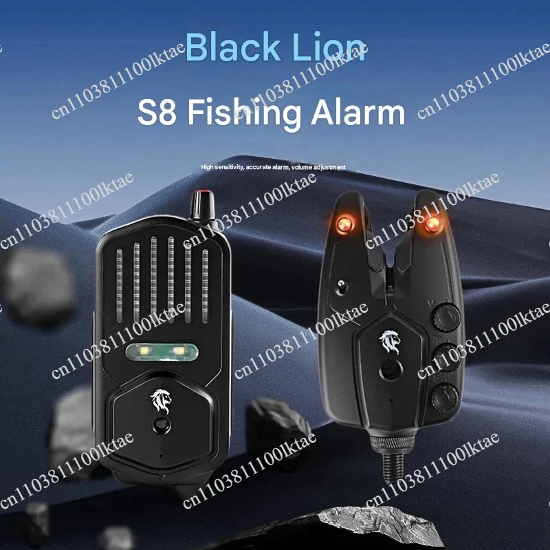 6-Color LED Light Wireless Electronic Fishing Alarm Luminous Vibration Adjustable Distance 500m 1 To 4