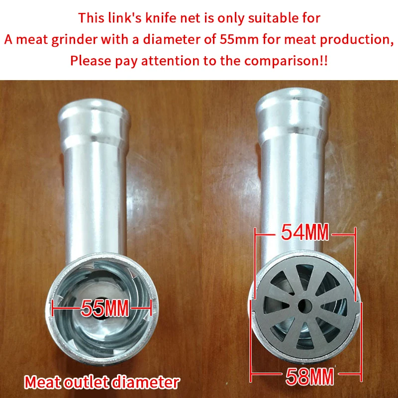 [E] Meat Grinder Blades Plate Discs Pinion Mixer Spare Parts Stainless Steel Grille For Food Grinder Replacement Accessories