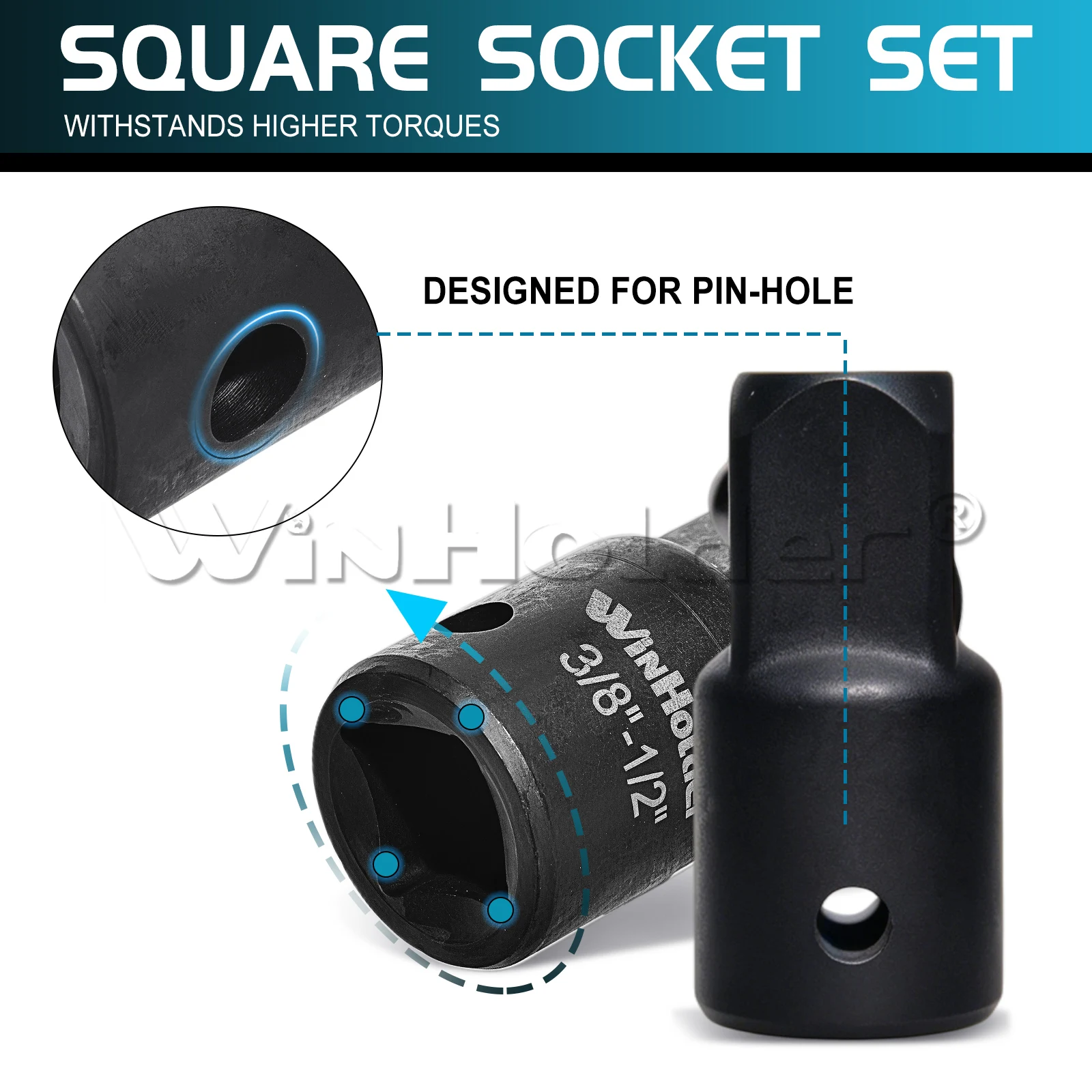 Picture 6: WinHolder Single Impact Socket Adaptor Step Up Adapter 3/8