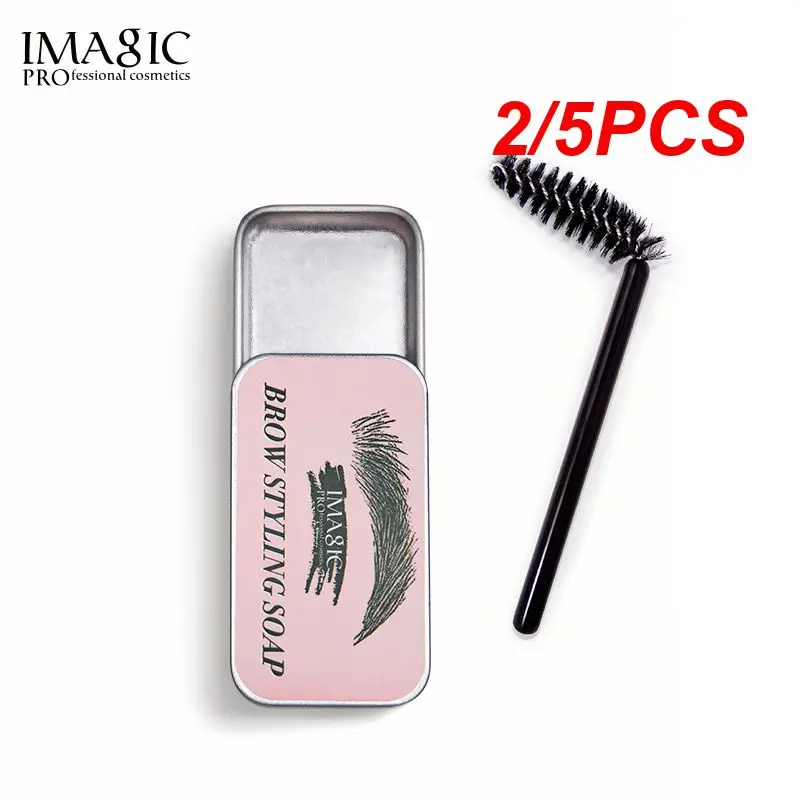 2/5PCS Eyebrow Gel Brows Wax Waterproof Long-Lasting 3D Feathery Wild Brow Styling Soap For Women's Natural Eyebrow Styling