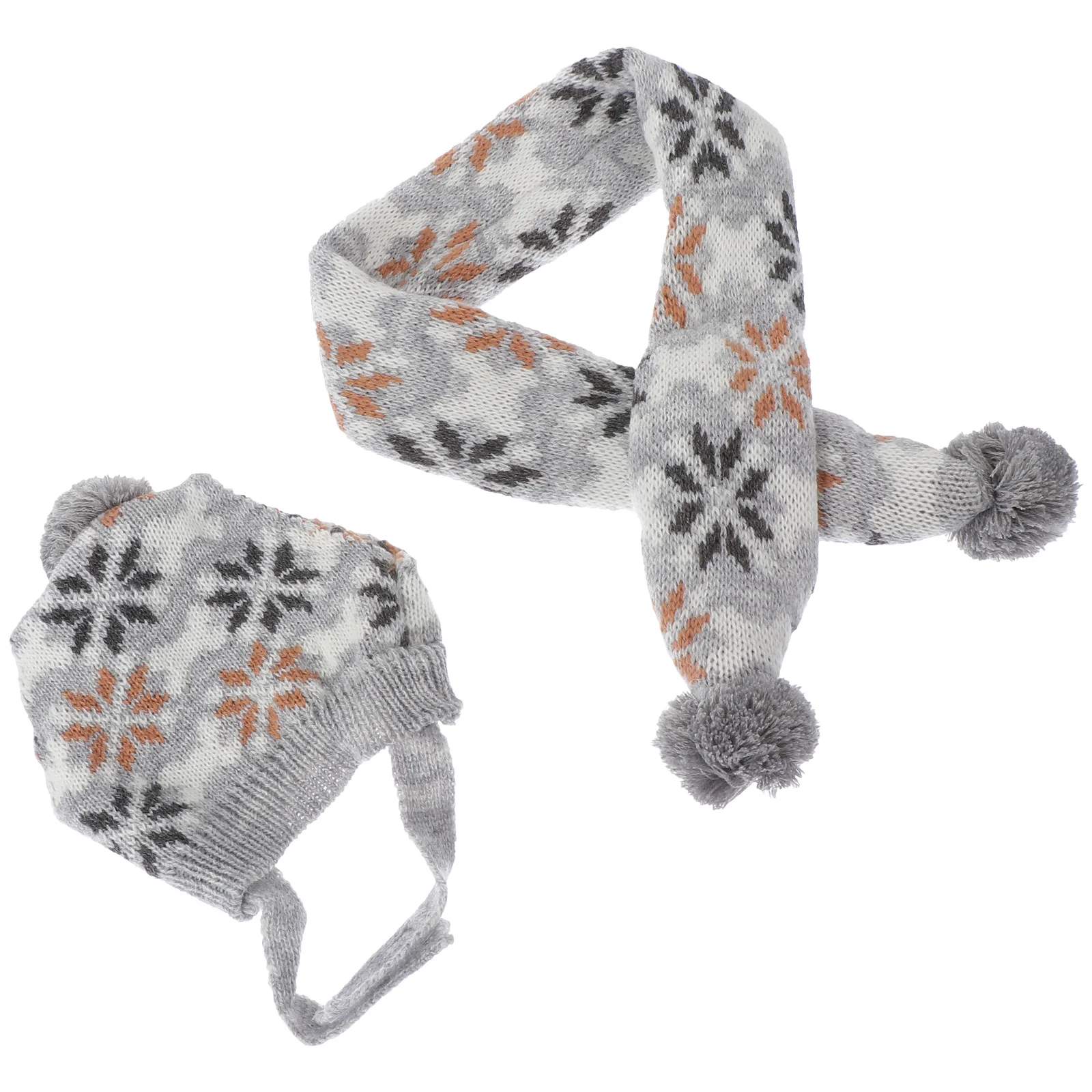

1 set 1 Set Christmas Dog Hat Scarf Set Bright Durable Pet Supplies Xmas Puppy Scarf Hat Pet Costume Accessories For Dog