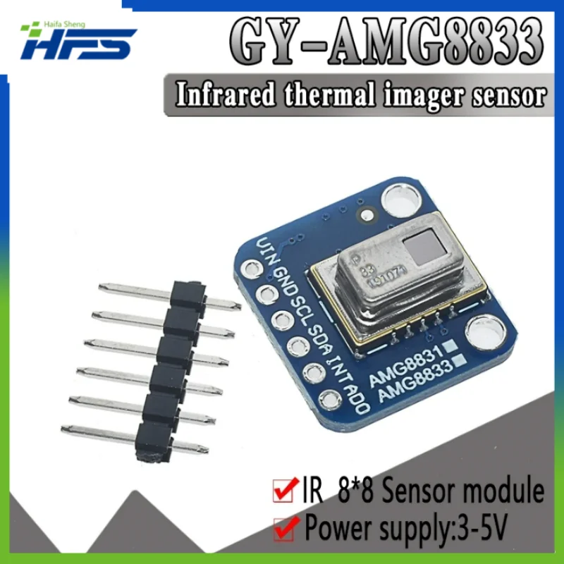 

Infrared Thermal Imager Camera, Temperature Sensor Module Array, Official, IR, 8x8, AMG8833