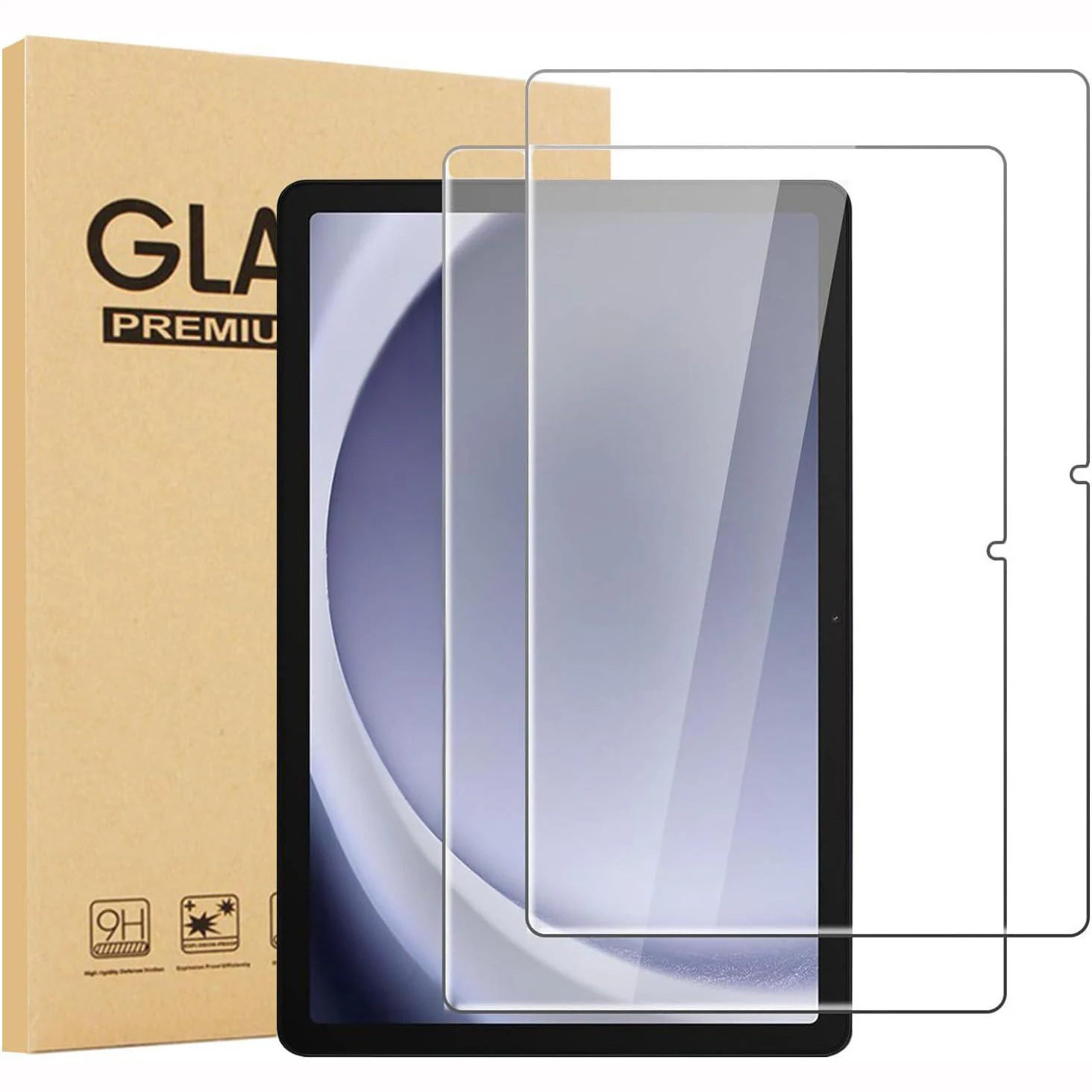 2 piezas de vidrio templado 9H para Samsung Galaxy Tab A11 Plus 11'' 2025 A11+ SM-X230/X235, Protector de pantalla transparente, película antiarañazos