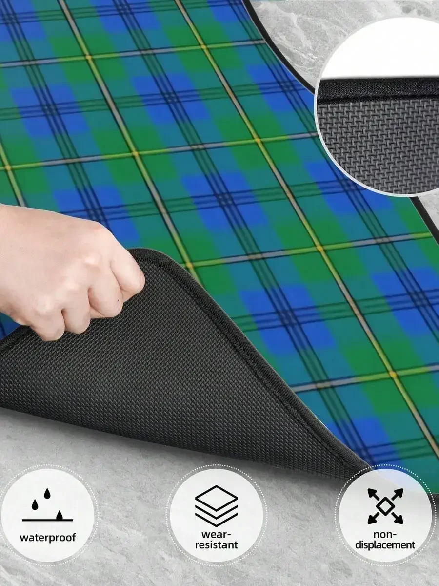 Tartan Plaid All Weather Floor Mats 4 Piece Universal Fit For SUV Truck Van Easy Clean