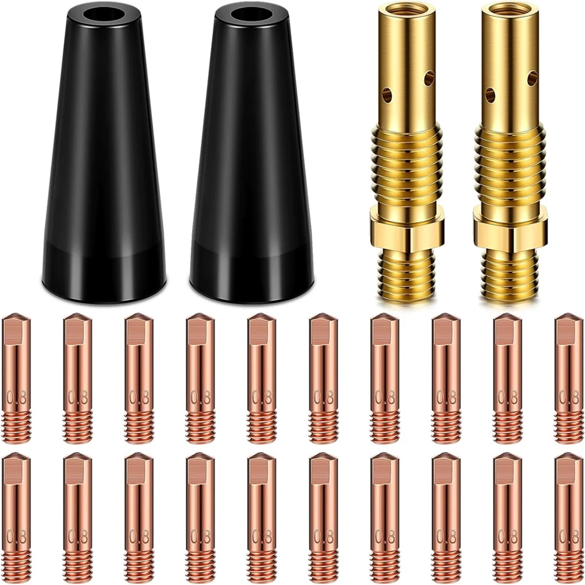 Flux Core Airless Nozzle Kit Flux Core Welder Flux Welder Tip Airless Nozzle Gas Diffuser for Weldinggun Kit C