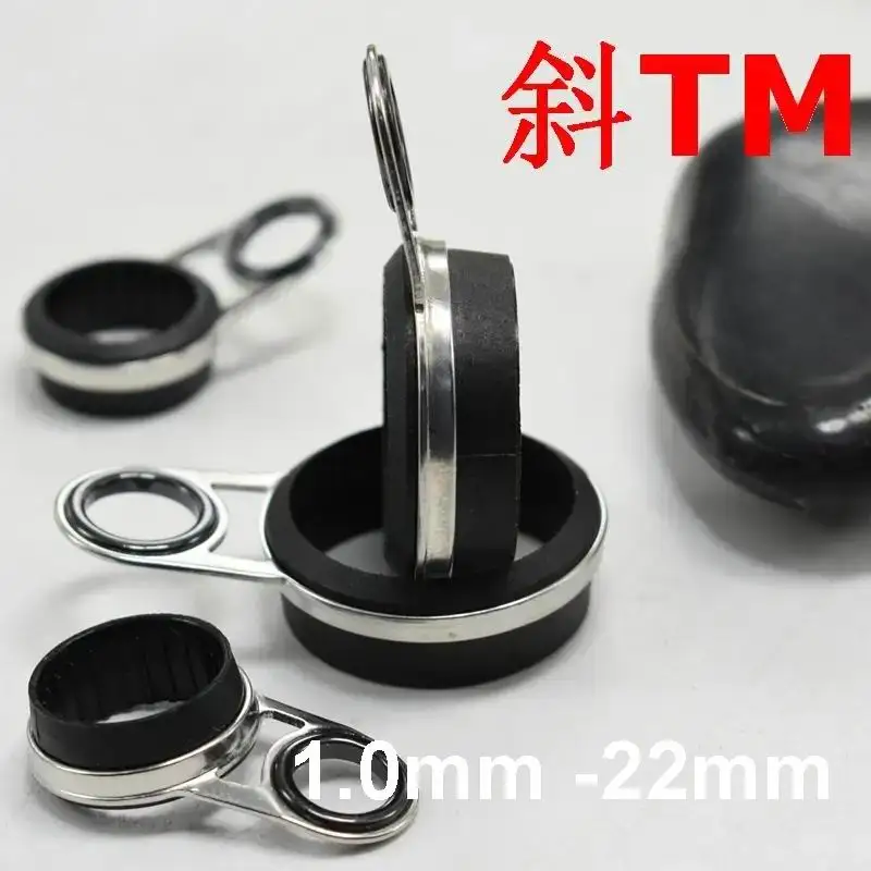 SG04 3.9mm -8.7mm Line Hole TM Incline 15-20 Degrees Rings Fishing Rod Line Guides Ring Side Guide Rod Hole 1.0mm - 22mm