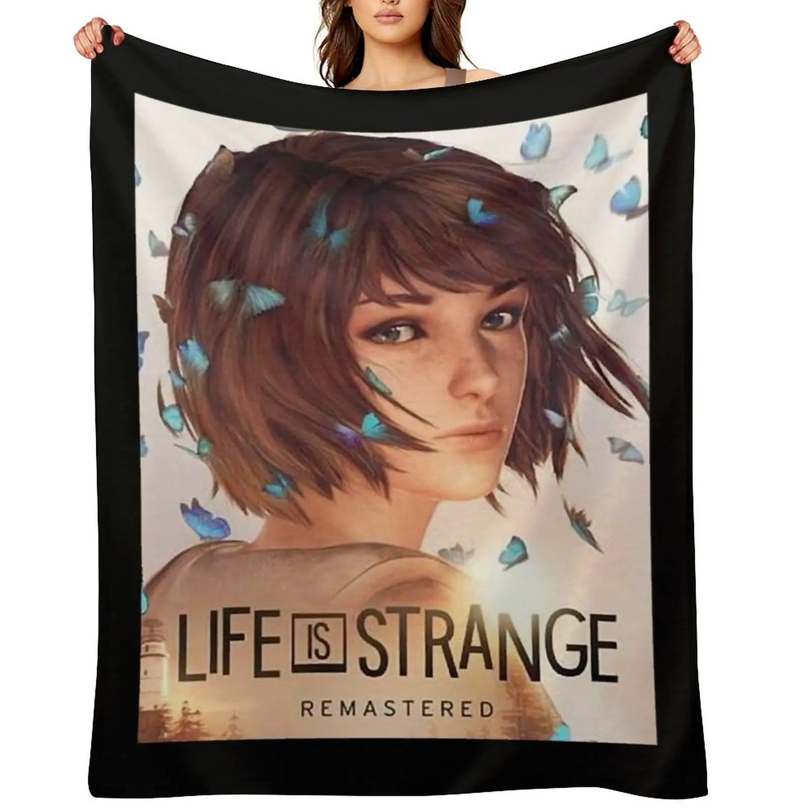 

So Funny Life Is Strange True Colors Funny Graphic Gift Throw Blanket Plaid on the sofa Moving blankets ands Furrys Blankets