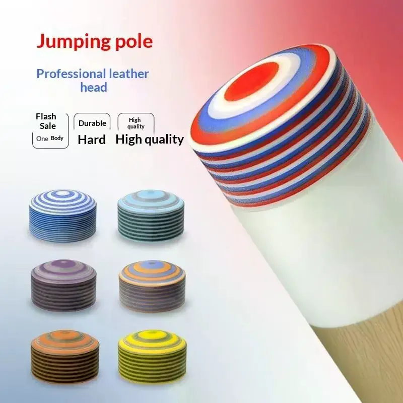 Billiard Cue Tip 14mm Multiple Layer Glue On Break Jump Tip Wear Proof Pool Cue Accessory for Home Entertainment Club Games