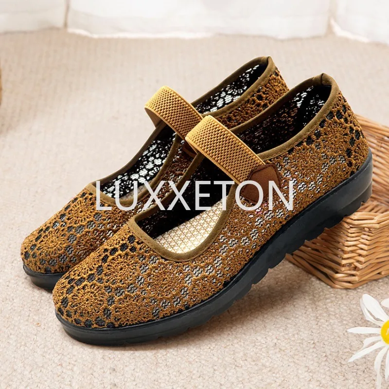 Women Flat Shoes 2024 Spring and Autumn New Fashion Embroidered Shoes Soft Sole Leisure Sports Breathable Women 
