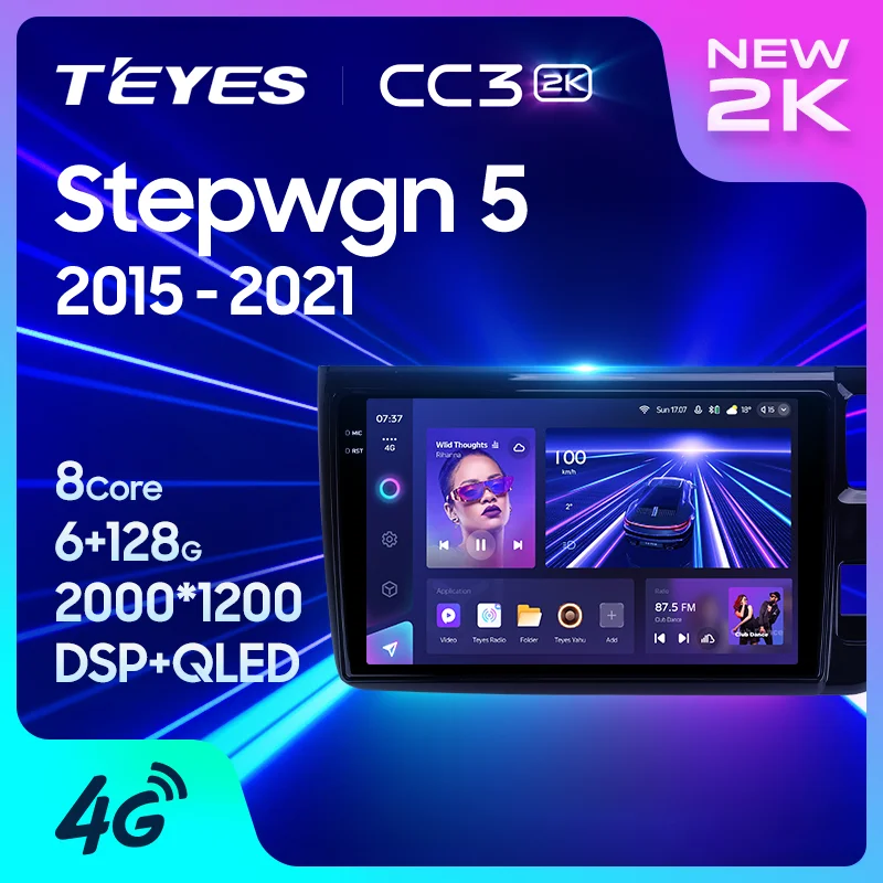 TEYES CC3 2K For Honda Stepwgn 5 2015 - 2021 Right hand drive Car Radio Multimedia Video Player Navigation stereo GPS Android 10 No 2din 2 din dvd