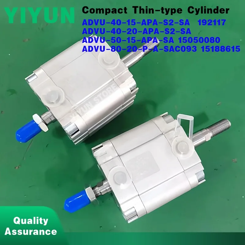 

1 шт. ADVU-40-20-15-APA-S2-SA, 192117,ADVU-80-20-P-A-SAC093,15188615, пневматический компактный цилиндр тонкого типа, магазин YIYUN