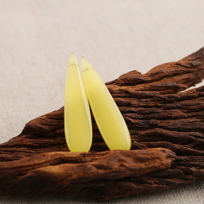 B&F Water Drop Onyx Earring Beads, Handmade Natural stones beads, Polished Stones for jewelry Making Supplies