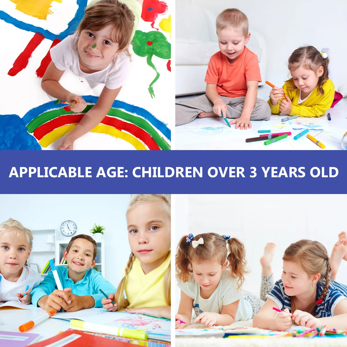 Water Canvas Graffiti Painting Board Portable Kids Drawing Cloth Writing Toy Educational Fun Interactive Family