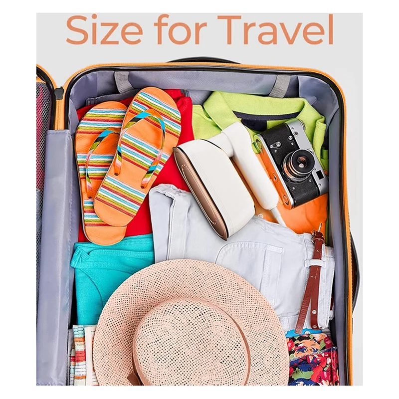 ABVI-Portable Travel Steamer, 1200W Handheld Fabric Steamer For Clothes, 4 Modes With LCD Display, Wrinkle Remover EU Plug