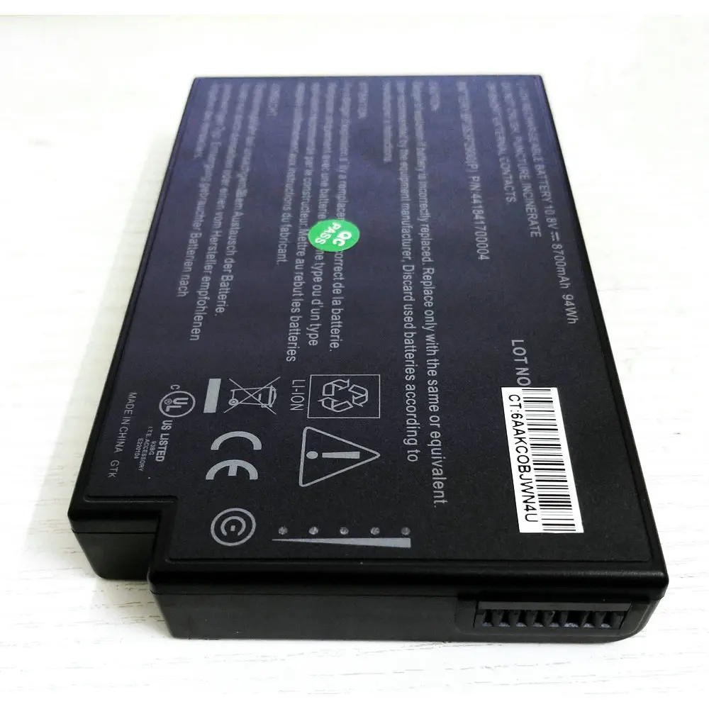 Genuine 10.8V 94WH BP3S3P2900 Laptop Battery For Getac B300 B300X BP3S3P2900 4418144000490 3ICR19/66-3 Series