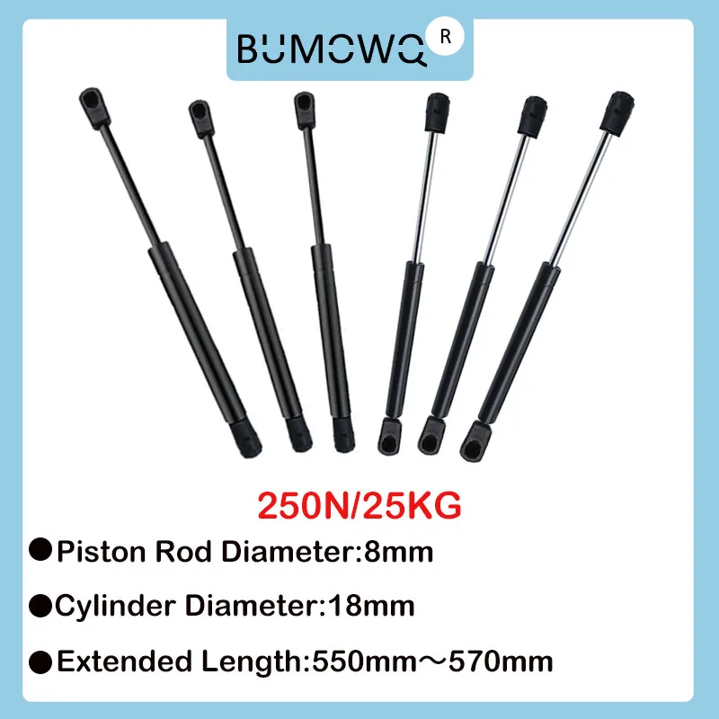 

1PC 550mm-570mm 25kg/250N Universal Car Gas Strut Bars Furniture Strut Bar Gas Shock Absorber Hydraulic Lift Kitchen Cabinet