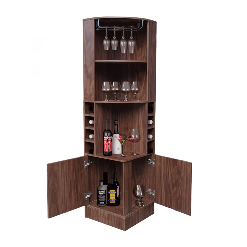 Hot Selling High Quality Living Room Beverage Cabinet Home Bar Cabinet Glass High Whiskey Cabinet
