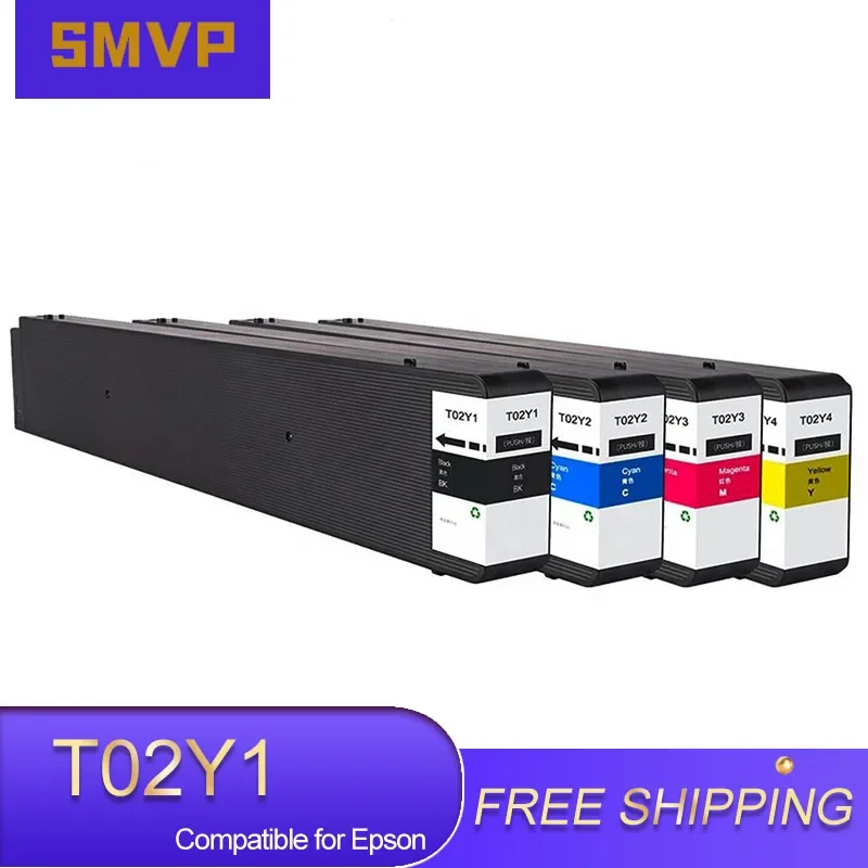 

T02Y1 T02Y2 T02Y3 T02Y4 Premium Color Compatible Inkjet Ink Cartridge for Epson WorkForce Enterprise WF-C21000 Printer