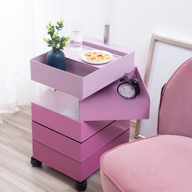 Rotating multi-layer cosmetic storage cabinet Bedroom 360 removable locker
