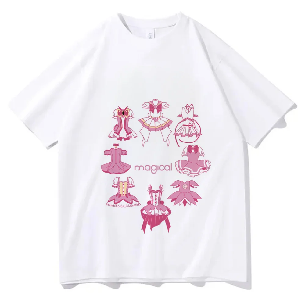 Madoka Magica tshirt femme 2000s scene  dollette goth top tees graphic y2k scene  kawaii 80s