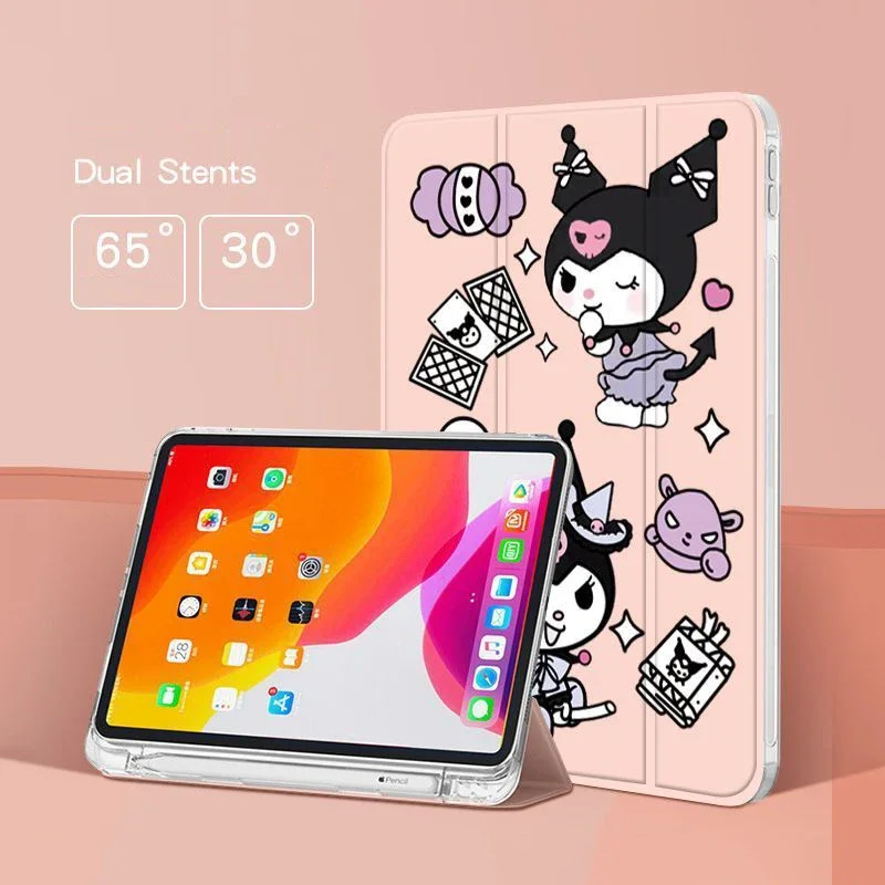 

Kuromi Case For IPad 10th Generation Air4 5 10.9inch 8th 9th 10.2 Cartoon Cover for 2024 Pro 11in Mini6 Table Case With Pen Slot