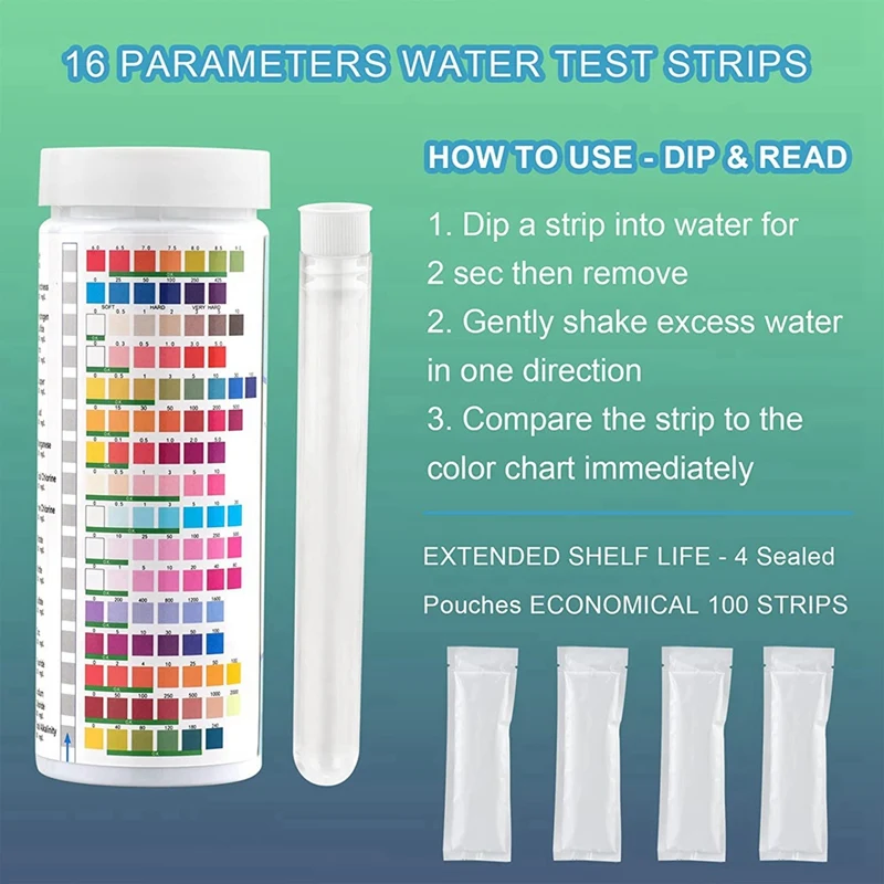 17-In-1 Complete Water Test Kit Water Testing Kits For Home, For Drinking Water Easy Testing, PH, Lead