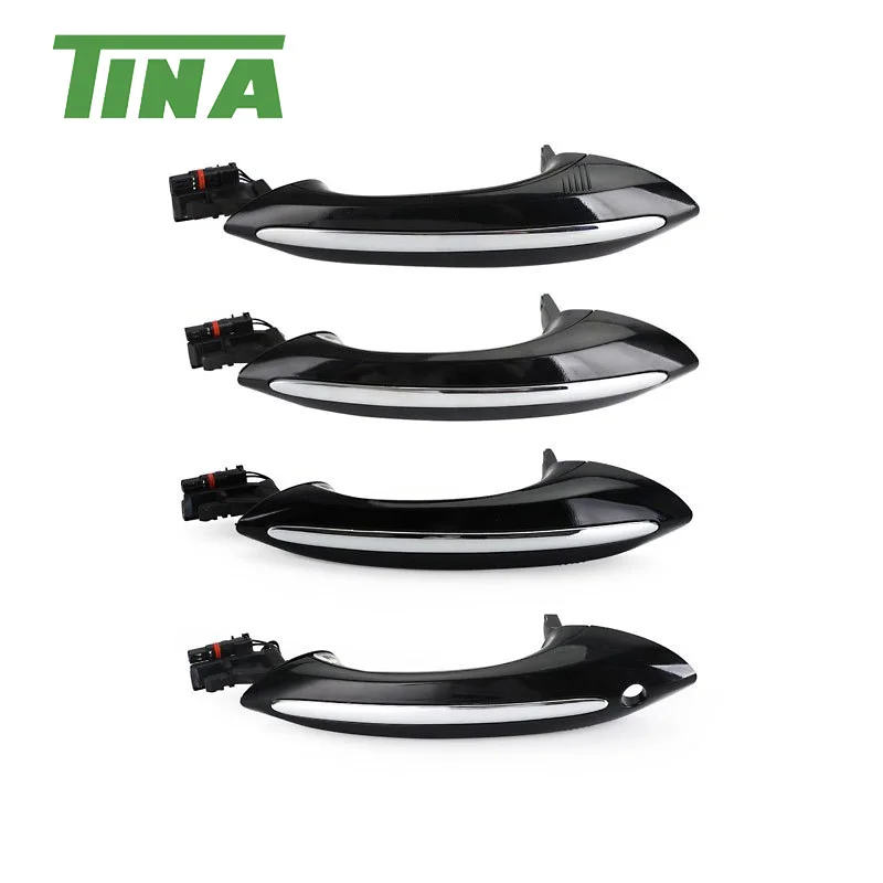 4PCS 51217231931 51217231932 51217231933 51217231934 Exterior Comfort Access Door Handle for BMW 5 6 7Series F01 F02 F06 F07 F10