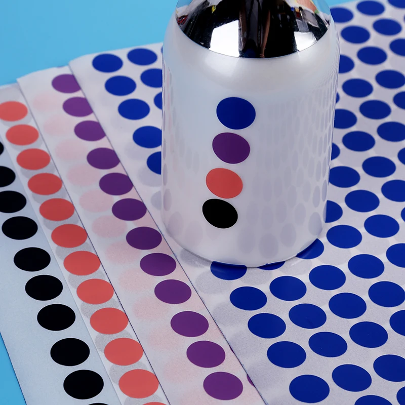 1000 pcs , 10mm Colorful Round Dot Stickers ,Self Adhesive Circles Paper Label - DIY Tags , Pink Red Gold Black White Yellow