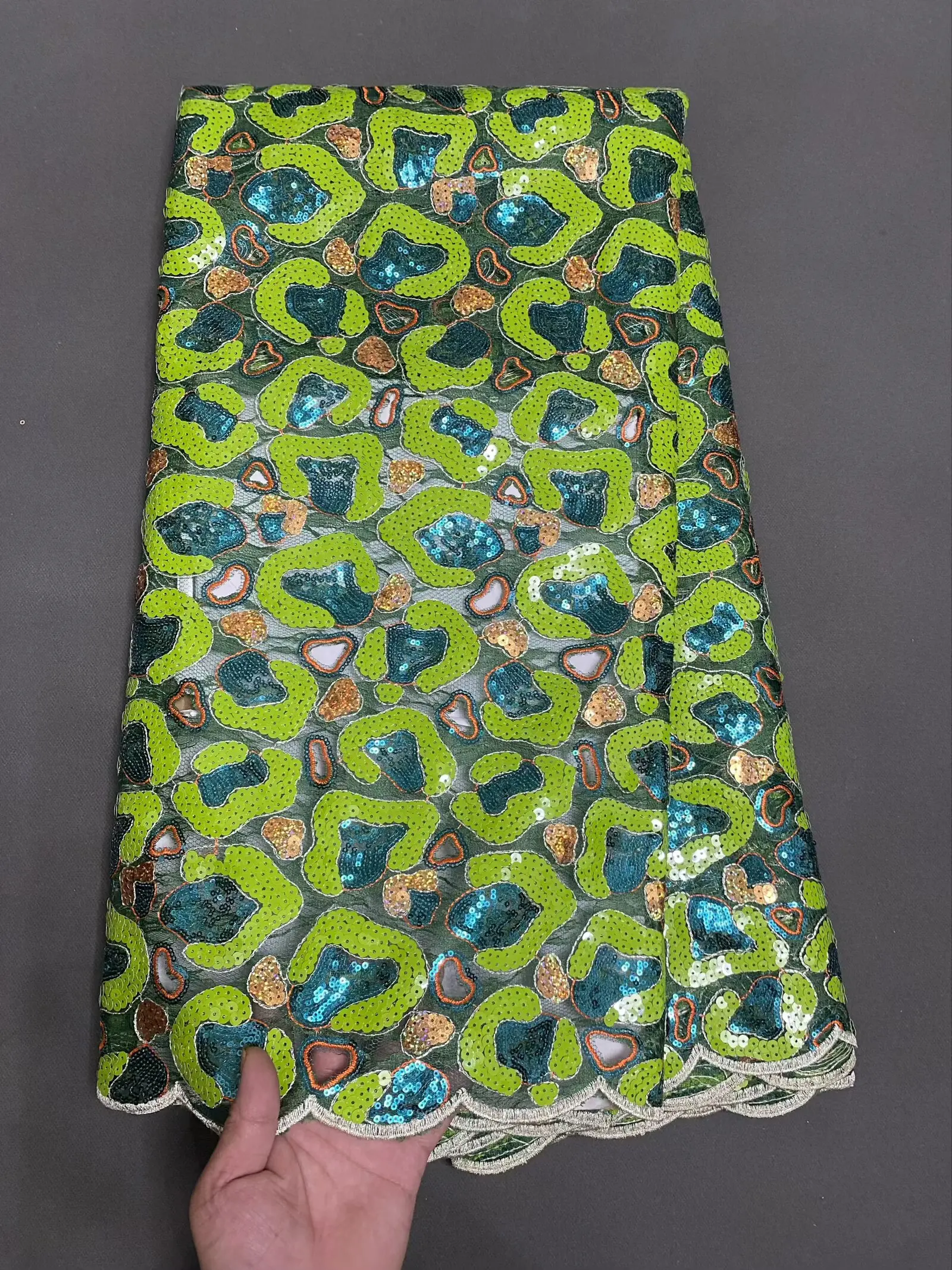 

Красивая Тюлевая кружевная ткань с блестками, 2026, высокое качество, французская роскошная кружевная ткань с блестками, нигерийская ткань для шитья свадебного платья