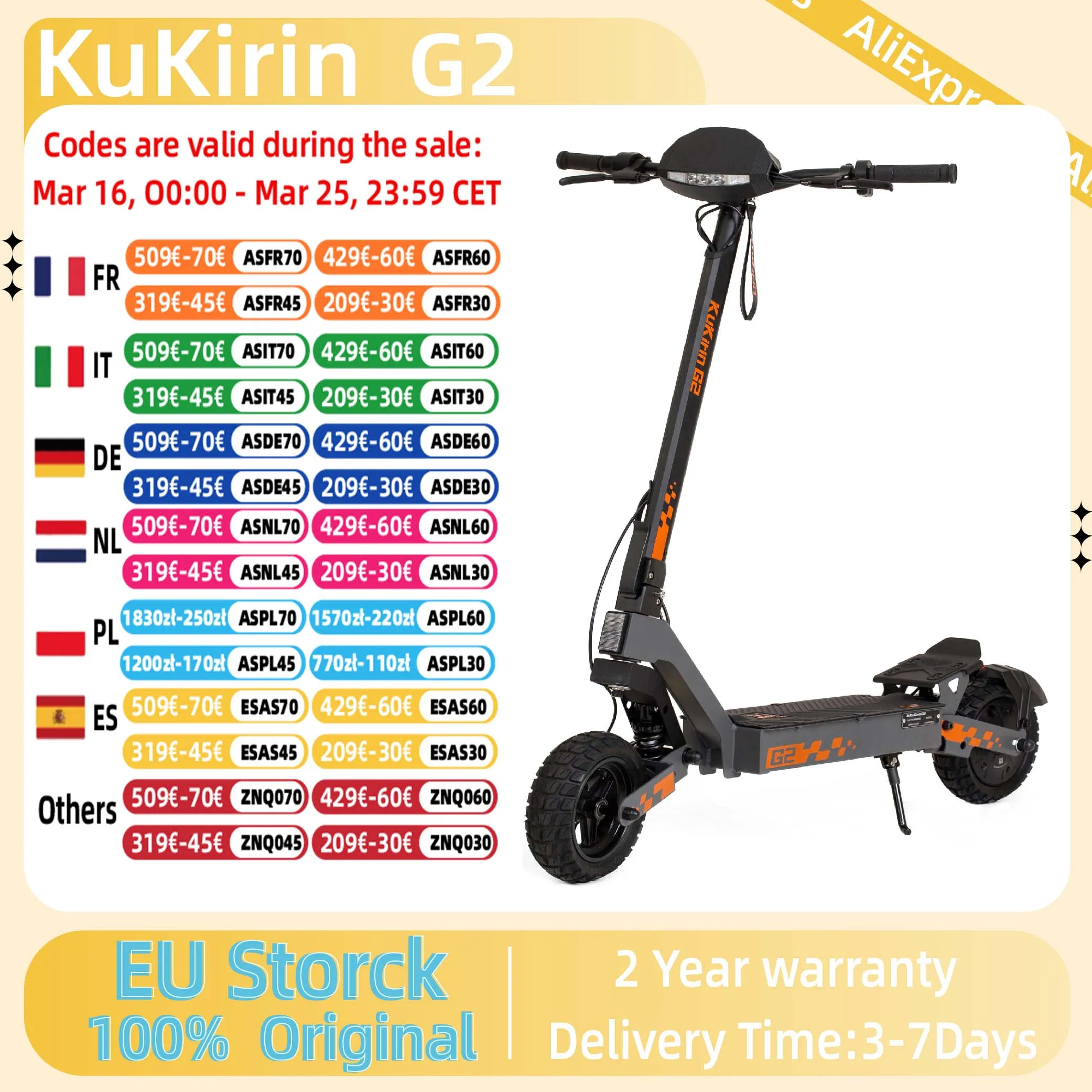 KuKirin G2 Scooter électrique pliant 800W moteur sans brosse 10 pouces vide tout-terrain pneu EScooter 48V 15AH batterie vitesse maximale 45 km/h