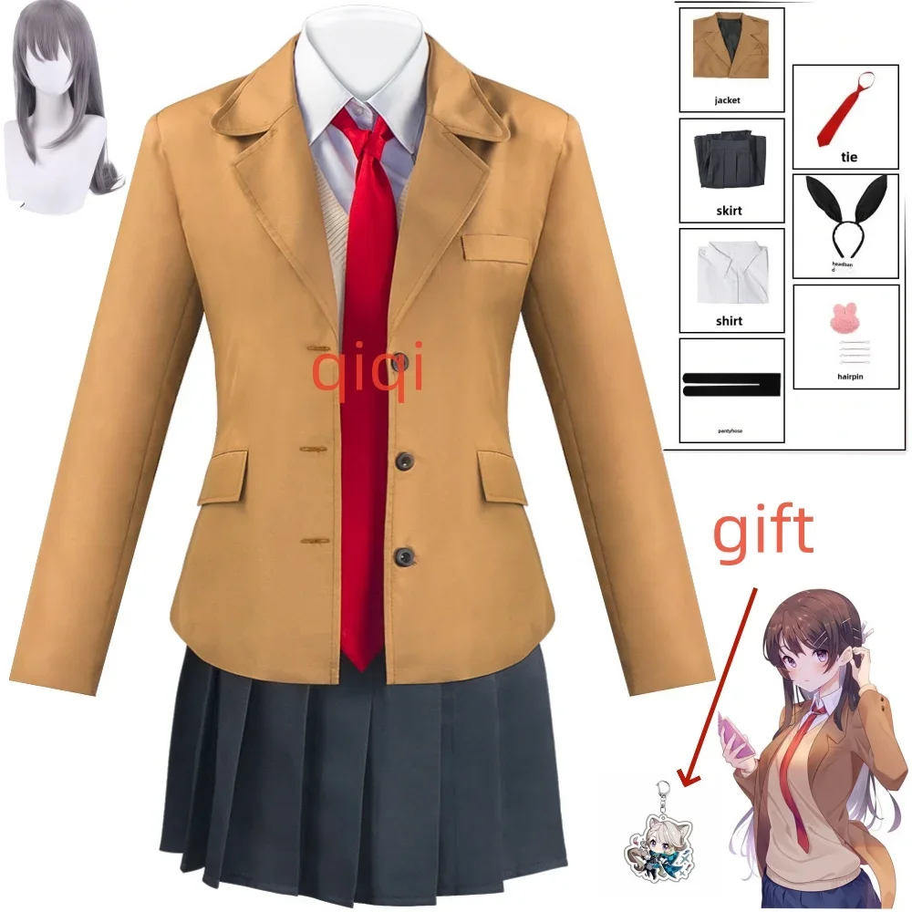 

Game Anime Seishun Buta Yarou Series Cosplay Costumes Sakurajima Mai Uniform Set